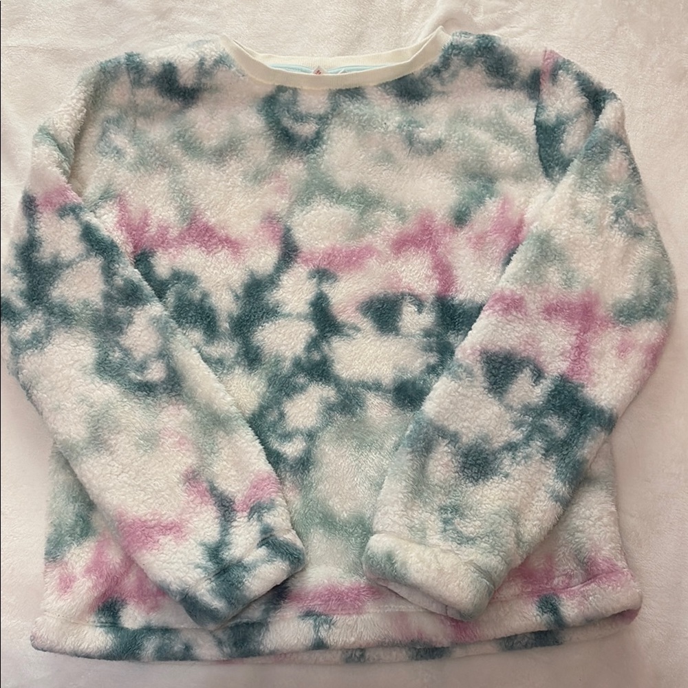 Cat & Jack Blue and White Fleece Pullover